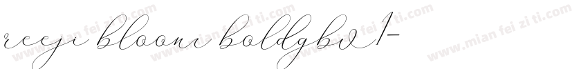 reeji bloom boldgbv1字体转换